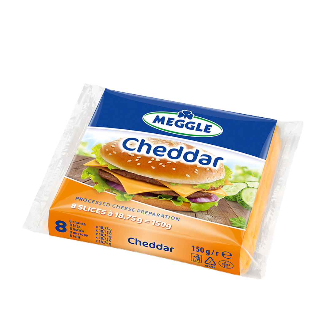Meggle cheddar 150гр.
