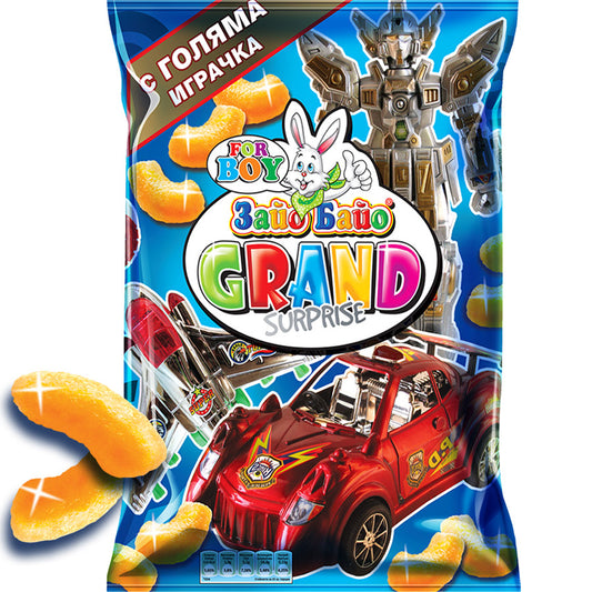 Царевичен снакс Зайо Байо Grand за момче