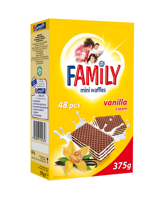 Family Ванилия Вафли 375гр. 48бр.
