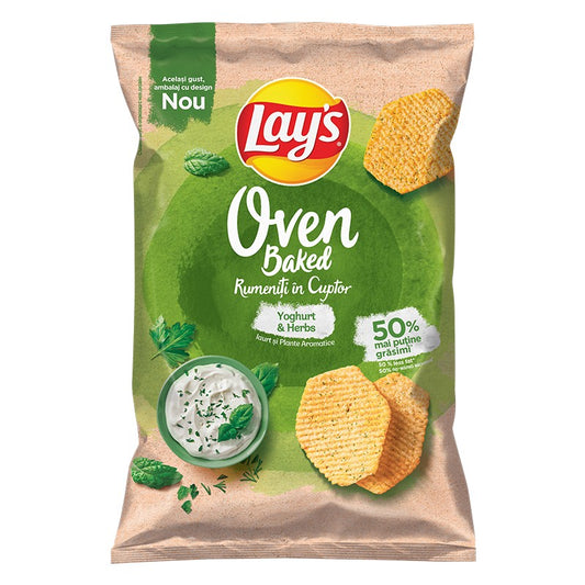 Lays печен чипс йогурт + хербс