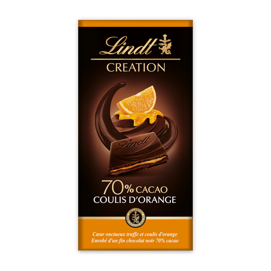 Lindt Creation Мус 70% портокал 150 г