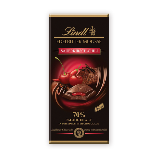 Lindt Creation Мус 70% вишна и чили 150 гр.