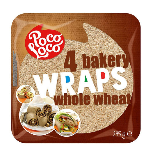 Poco Loco Wraps Whole Wheat Тортила 245гр. 4бр.